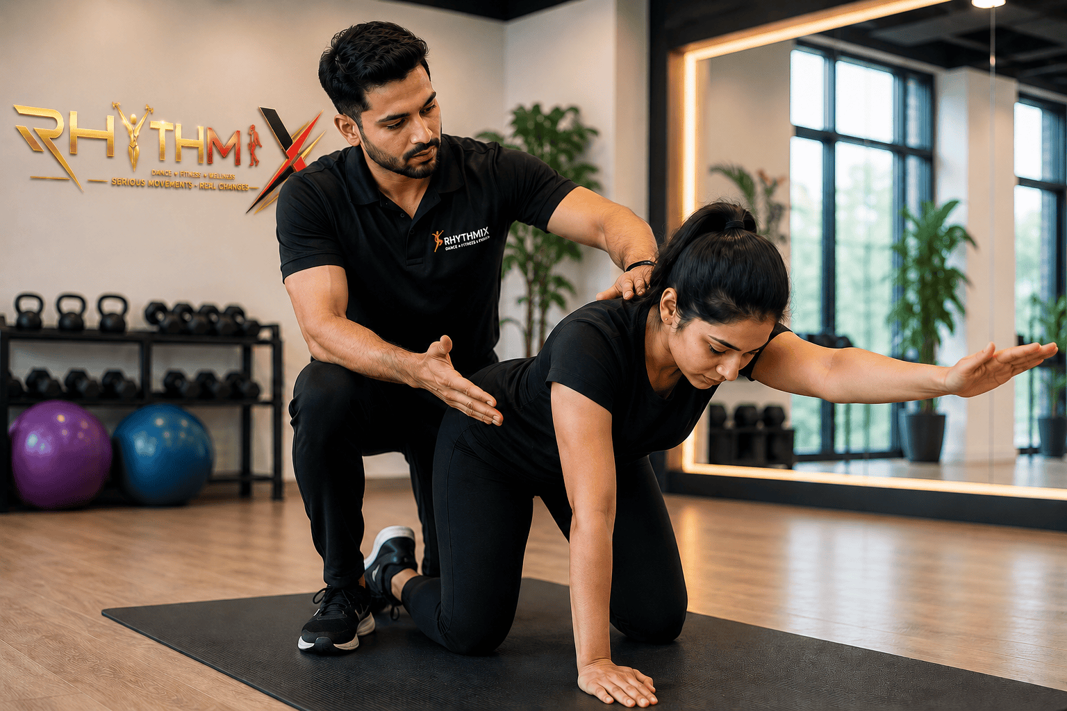 Guided mobility and personal training support in Silchar at Rhythmix Dance and Fitness Studio